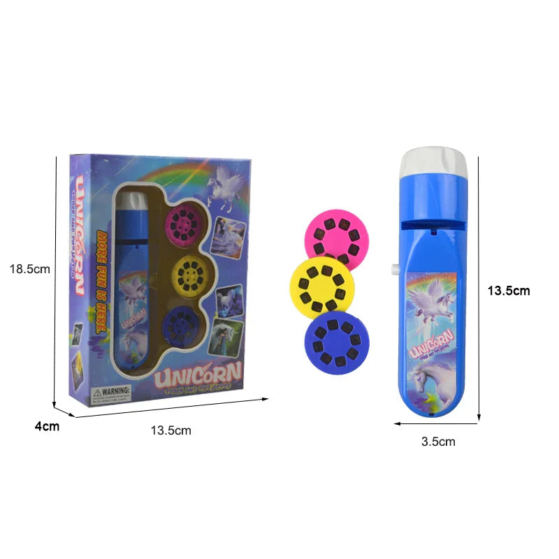 HKM-588051 Portable LED Light Projector Torch for Early Educational Storytelling for Children Ages 2 to 4
