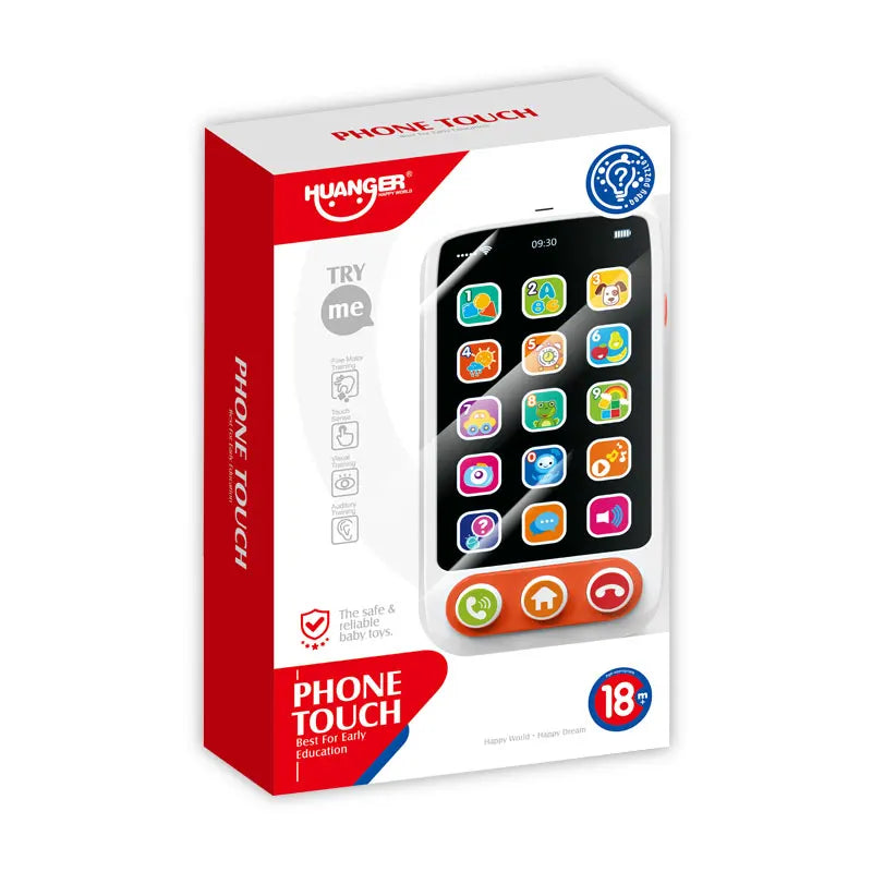 Interactive Light-Up Pretend Play Cell Phone with Sound for Ages 2-7