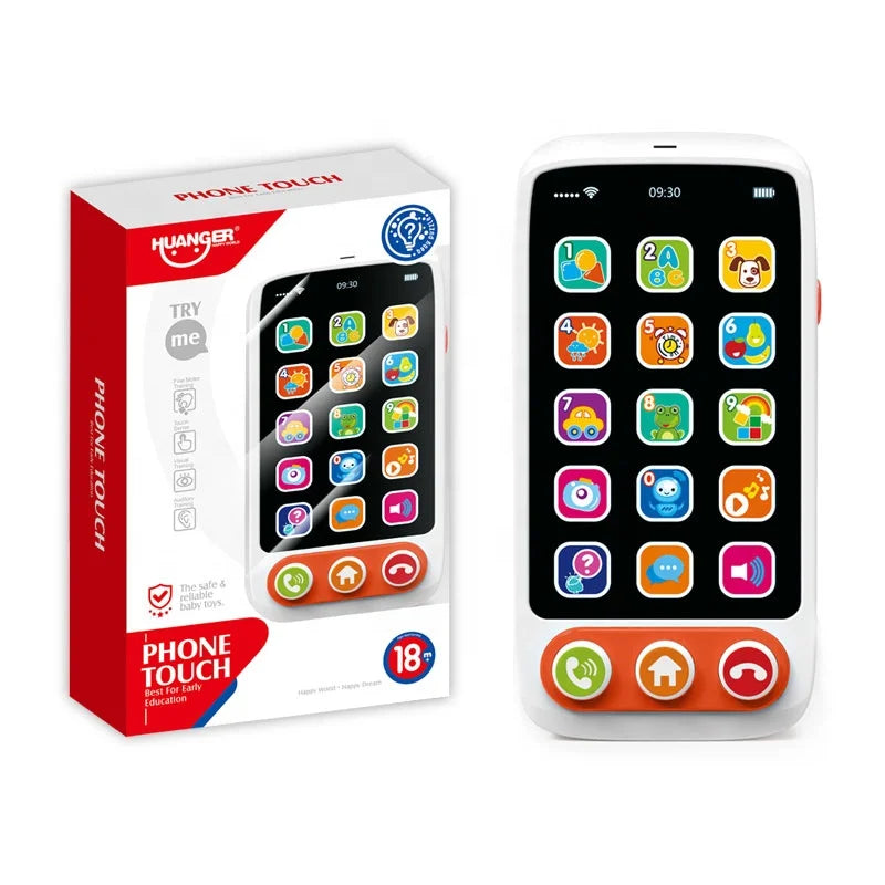 Interactive Light-Up Pretend Play Cell Phone with Sound for Ages 2-7