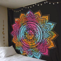 HKM-588179 European Classical Plush Fabric Tapestry Tarpaulin - Geometric Abstraction for Bedroom and Living Room Décor