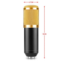 HKM-588179 Professional Condenser Microphone Set with Shock Mount and Anti-Wind Foam Cap, Ideal for Studio Recording