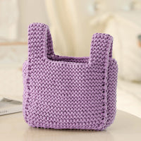 HKM-588307 Handmade Woven Handbag Material Kit with Yarn, Hooks, Markers, and Needles