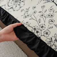 HKM-588371 Chenille Sofa Cushion Cover in Floral Patterns - Modern Non-Slip Design for All Seasons