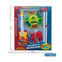 HKM-588435 Electric Guitar Toy Set with Lights and Music for Kids Ages 5-7