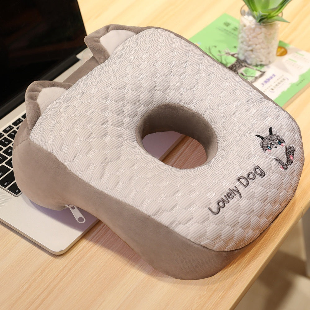 HKM-588435 Ice Silk Afternoon Nap Pillow for Students and Office Use, Available in Multiple Animal Designs and Sizes