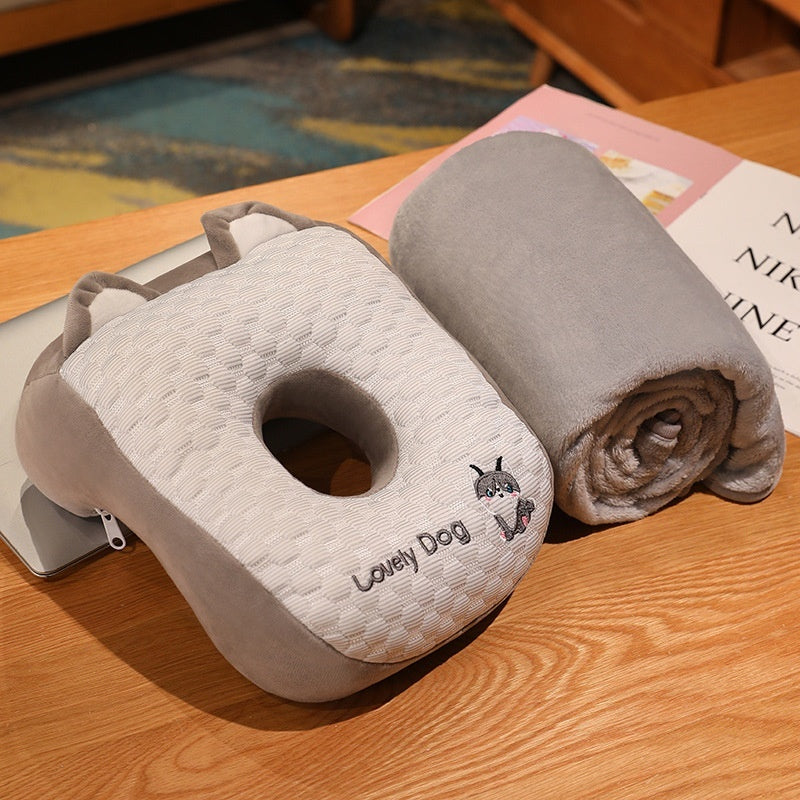 HKM-588435 Ice Silk Afternoon Nap Pillow for Students and Office Use, Available in Multiple Animal Designs and Sizes