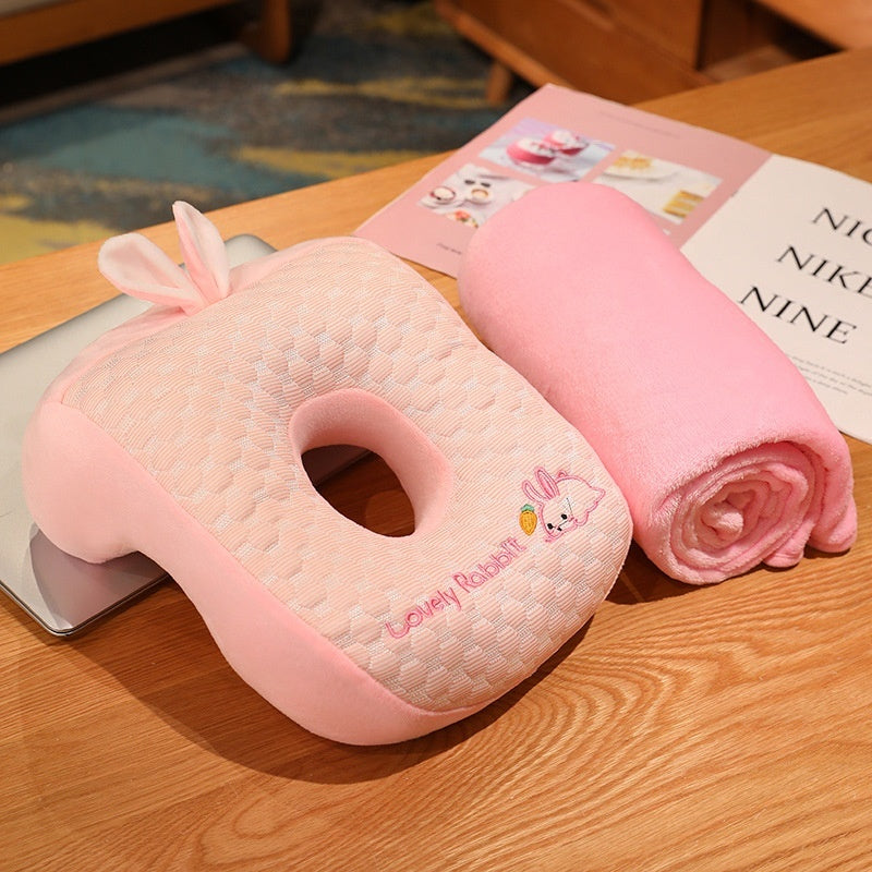 HKM-588435 Ice Silk Afternoon Nap Pillow for Students and Office Use, Available in Multiple Animal Designs and Sizes