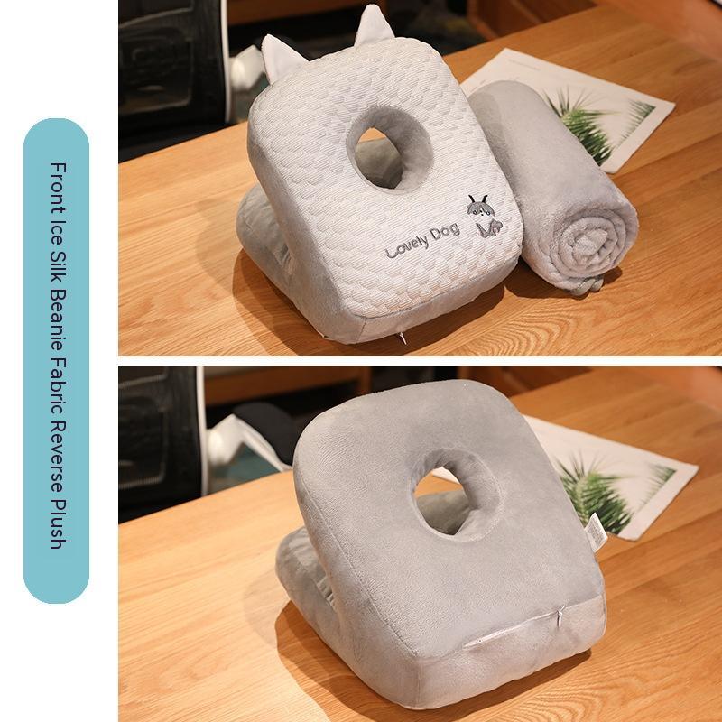 HKM-588435 Ice Silk Afternoon Nap Pillow for Students and Office Use, Available in Multiple Animal Designs and Sizes