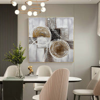 HKM-588563 Abstract Thick Oil Texture Landscape Canvas Art for Modern Home Decor, Multiple Sizes Available