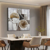 HKM-588563 Abstract Thick Oil Texture Landscape Canvas Art for Modern Home Decor, Multiple Sizes Available