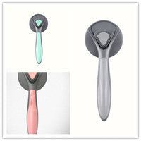 HKM-588563 Stainless Steel Pin Comb for Effortless Dog and Cat Hair Removal, Fresh Mint and Grey Design