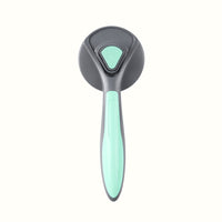 HKM-588563 Stainless Steel Pin Comb for Effortless Dog and Cat Hair Removal, Fresh Mint and Grey Design