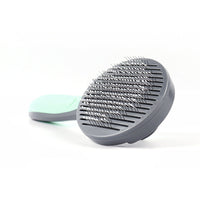 HKM-588563 Stainless Steel Pin Comb for Effortless Dog and Cat Hair Removal, Fresh Mint and Grey Design