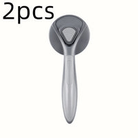 HKM-588563 Stainless Steel Pin Comb for Effortless Dog and Cat Hair Removal, Fresh Mint and Grey Design