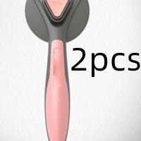 HKM-588563 Stainless Steel Pin Comb for Effortless Dog and Cat Hair Removal, Fresh Mint and Grey Design