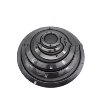 HKM-588691 Car Subwoofer Speaker Protective Cover - Metal & ABS, 2 to 10 inch Models, Black Finish