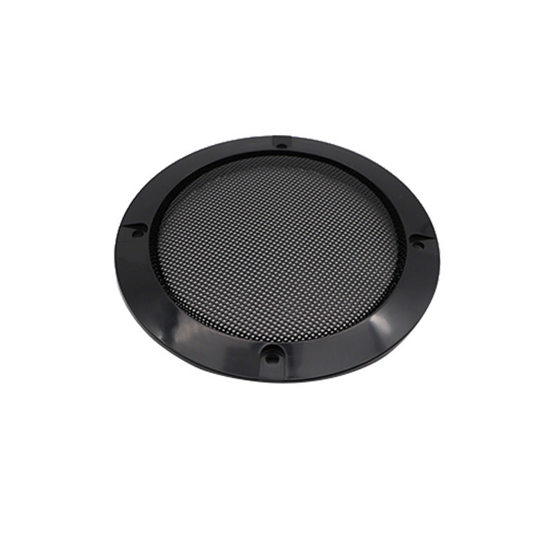 HKM-588691 Car Subwoofer Speaker Protective Cover - Metal & ABS, 2 to 10 inch Models, Black Finish