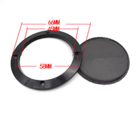 HKM-588691 Car Subwoofer Speaker Protective Cover - Metal & ABS, 2 to 10 inch Models, Black Finish