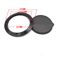 HKM-588691 Car Subwoofer Speaker Protective Cover - Metal & ABS, 2 to 10 inch Models, Black Finish