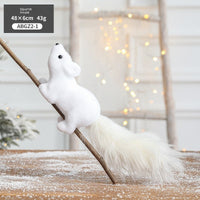 HKM-588755 Christmas-Themed Desktop Ornaments: Snowman, Elk, Polar Bear, Squirrel & Sled Decorations