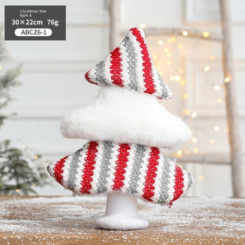 HKM-588755 Christmas-Themed Desktop Ornaments: Snowman, Elk, Polar Bear, Squirrel & Sled Decorations