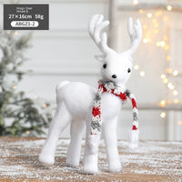HKM-588755 Christmas-Themed Desktop Ornaments: Snowman, Elk, Polar Bear, Squirrel & Sled Decorations