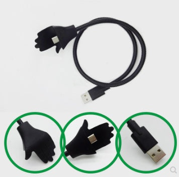 HKM-589011 Retractable Charging Cable with Car Bracket for iPhone 6/6S - Compatible & 0.5m Length