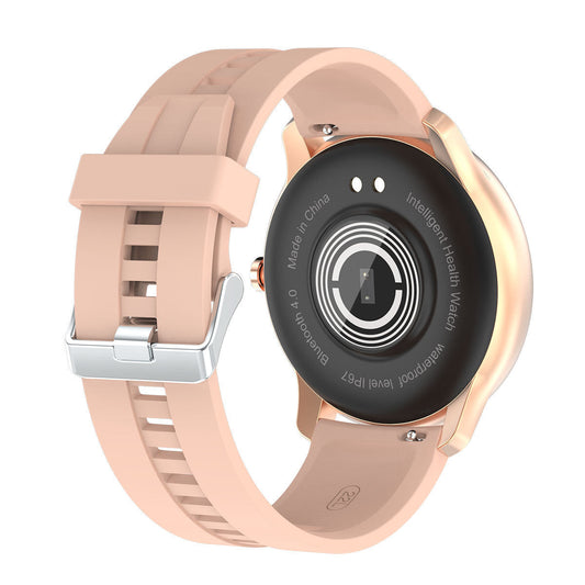 HKM-589139 T6 1.28-Inch Full Circle Touchscreen Smart Watch with Waterproof Design and TPU Wristband