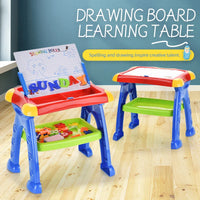 HKM-589203 Erasable Magic Drawing Board Learning Table for Children - Multifunctional Magnetic Drawing Toys Set 2-4 Years