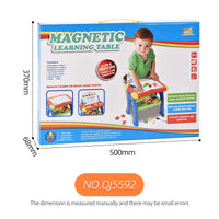 HKM-589203 Erasable Magic Drawing Board Learning Table for Children - Multifunctional Magnetic Drawing Toys Set 2-4 Years