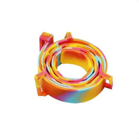 HKM-589331 Flea and Anti-Lice Pet Collar for Cats and Dogs - Rainbow Design, 38CM & 62CM Options