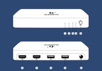 HKM-589331 RGB LED Light Strip Kit with HDMI Junction Box and Power Supply Components - 5M Length
