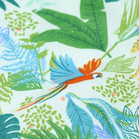 HKM-589459 Classical Landscape Cotton Fabric - Birds Among Flowers & Chaoyang Lattice Patterns, 160cm x 2M