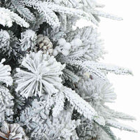 HKM-589587 Snow-Covered Artificial Christmas Tree, 150 cm, Easy Assembly, PVC & PE Materials