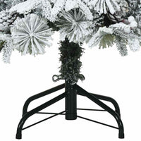 HKM-589587 Snow-Covered Artificial Christmas Tree, 150 cm, Easy Assembly, PVC & PE Materials
