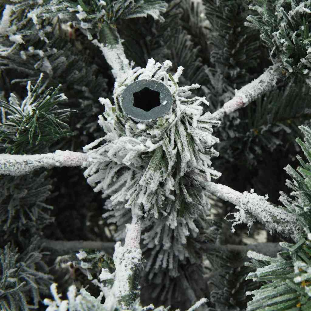 HKM-589587 Snow-Covered Artificial Christmas Tree, 150 cm, Easy Assembly, PVC & PE Materials