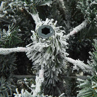 HKM-589587 Snow-Covered Artificial Christmas Tree, 150 cm, Easy Assembly, PVC & PE Materials