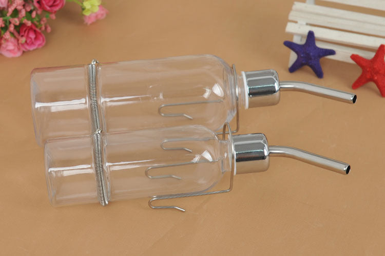 HKM-589651 Stainless Steel Rabbit Water Feeder Bottle - Small & Large Sizes Available