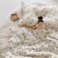 HKM-589779 Floral Pure Cotton Summer Quilt with Soybean Fiber Filling - Double Layer, Multiple Sizes Available