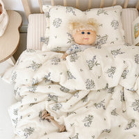 HKM-589779 Floral Pure Cotton Summer Quilt with Soybean Fiber Filling - Double Layer, Multiple Sizes Available