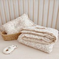 HKM-589779 Floral Pure Cotton Summer Quilt with Soybean Fiber Filling - Double Layer, Multiple Sizes Available