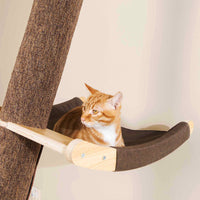 HKM-589779 Solid Wood Cat Climbing Frame with Multiple Platform Sizes and Styles for Indoor Cats