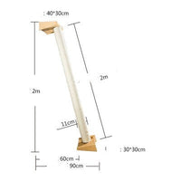 HKM-589779 Solid Wood Cat Climbing Frame with Multiple Platform Sizes and Styles for Indoor Cats