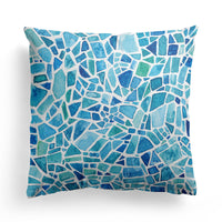 HKM-589843 Modern Minimalist Marble Texture Short Pillowcase, Super Soft Plush Cushion Cover 45x45 cm