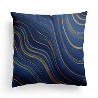 HKM-589843 Modern Minimalist Marble Texture Short Pillowcase, Super Soft Plush Cushion Cover 45x45 cm