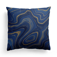 HKM-589843 Modern Minimalist Marble Texture Short Pillowcase, Super Soft Plush Cushion Cover 45x45 cm