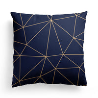 HKM-589843 Modern Minimalist Marble Texture Short Pillowcase, Super Soft Plush Cushion Cover 45x45 cm
