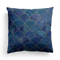 HKM-589843 Modern Minimalist Marble Texture Short Pillowcase, Super Soft Plush Cushion Cover 45x45 cm