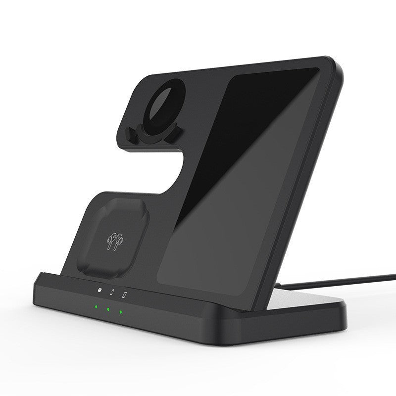 HKM-589843 Three-in-One Multifunctional Fast Charging Surface Station with Vertical Design and Wireless Charging Options