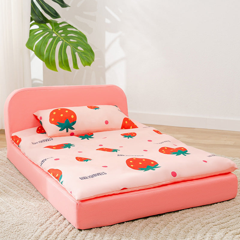 HKM-589907 Cozy Sponge Pet Bed for Cats and Small Dogs, Removable and Washable, Three Colors Available